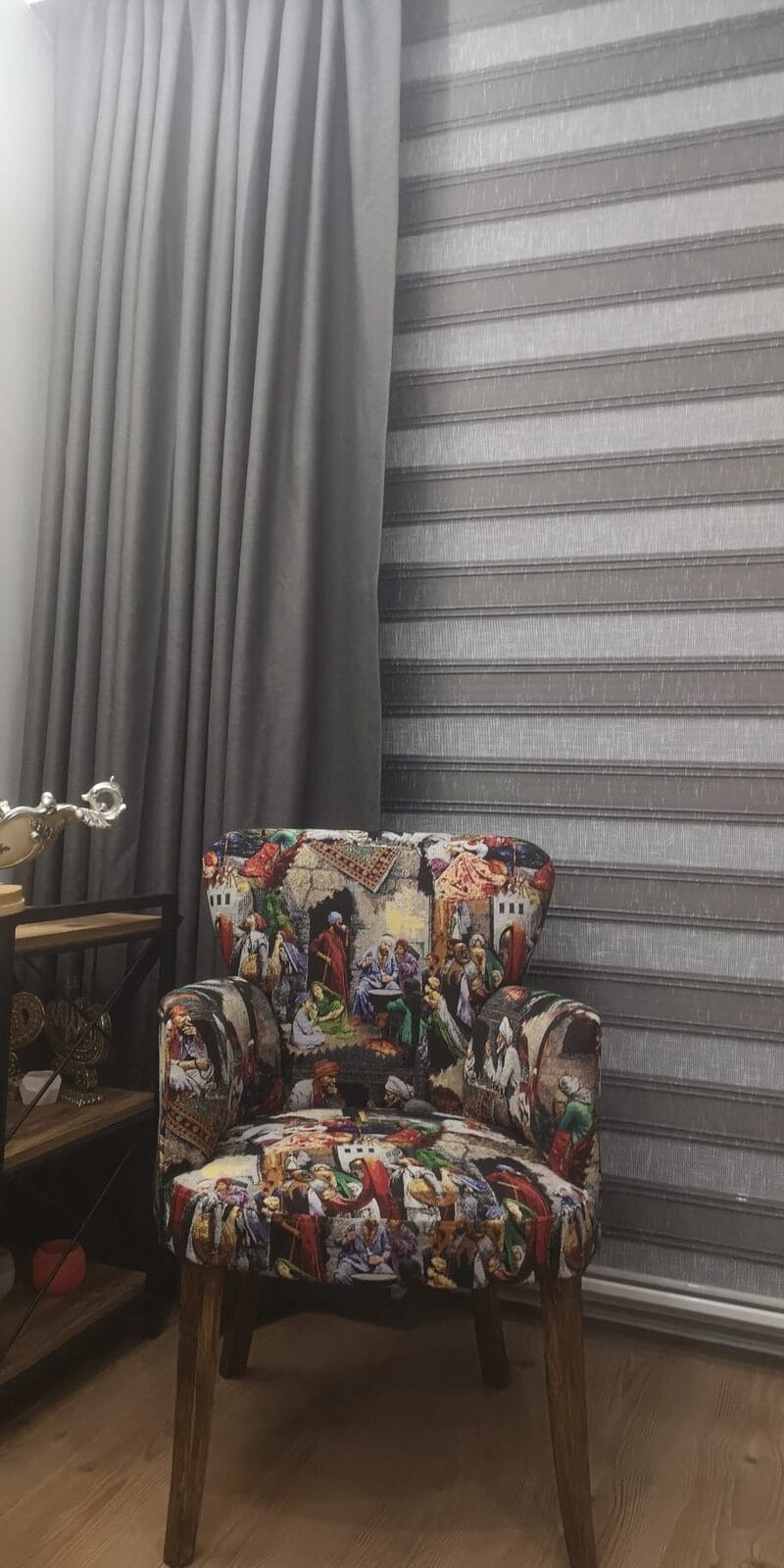 Salonda zebra perde uygulaması - Vela Perde İstanbul