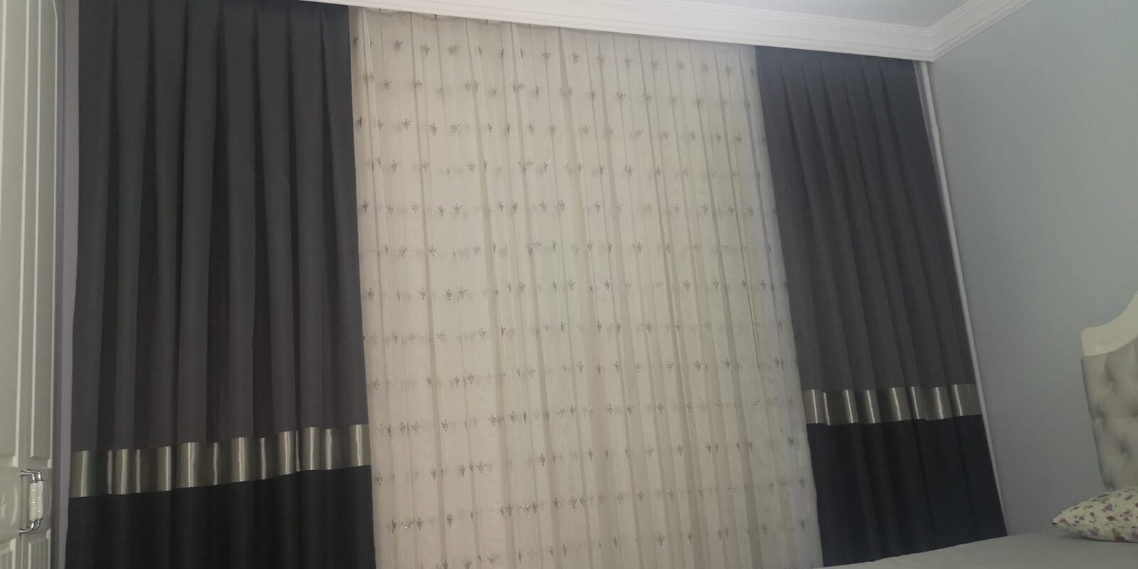 Salonda zebra perde uygulaması - Vela Perde İstanbul